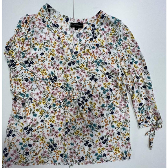 Blouse Cynthia Rowley Size L - Long Sleeve - Multicolor. - Picture 3 of 4